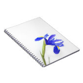 Lila Iris-Blume Notizblock (Rechte Seite)