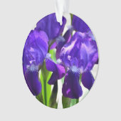Lila Iris-Blume Ornament (Vorderseite)