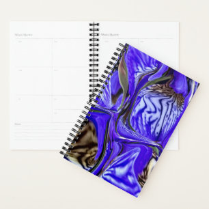 Lila Iris-Blume Planer
