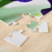 Lila Iris-Blume Puzzle (Seite)