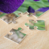 Lila Iris-Blume Puzzle (Seite)