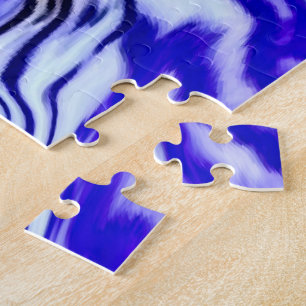 Lila Iris-Blume Puzzle
