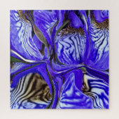 Lila Iris-Blume Puzzle (Vertikal)