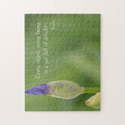 Lila Iris-Blume Puzzle (Vertikal)