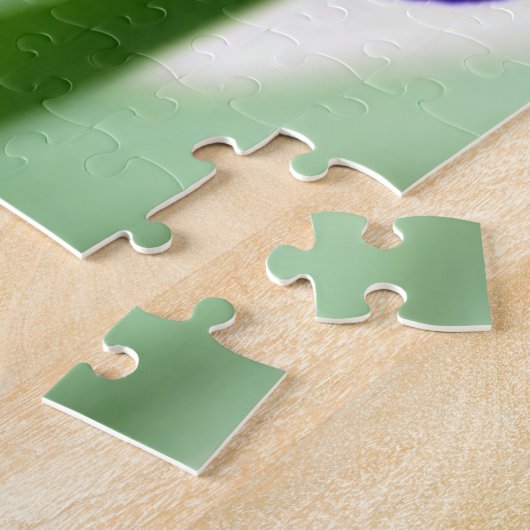 Lila Iris-Blume Puzzle (Seite)