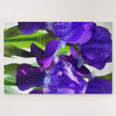 Lila Iris-Blume Puzzle (Horizontal)