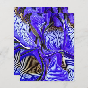 Lila Iris Blume Scrapbook Paper