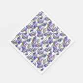 Lila Iris-Blume Serviette (Ecke)