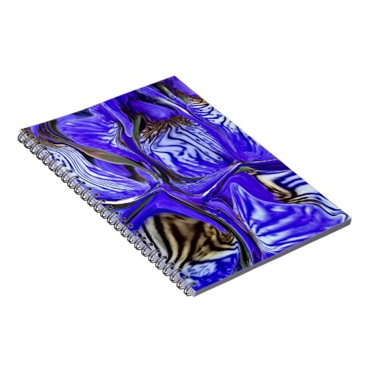 Lila Iris Blume Spiral Notizblock (Rechte Seite)