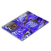 Lila Iris Blume Spiral Notizblock (Linke Seite)