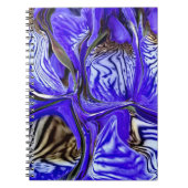 Lila Iris Blume Spiral Notizblock (Vorderseite)