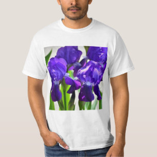 Lila Iris-Blume T-Shirt