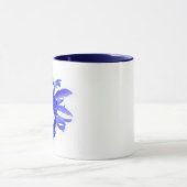 Lila Iris-Blume Tasse (Zentrum)