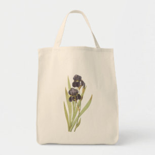Lila Iris-Blume Tragetasche