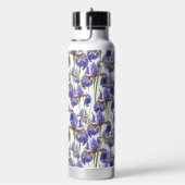 Lila Iris-Blume Trinkflasche (rechts)