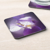 lila Iris-Blume Untersetzer (Linke Seite)