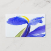 Lila Iris-Blume Visitenkarte (Rückseite)