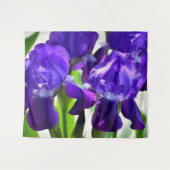 Lila Iris-Blume Wandteppich (Vorderseite (Horizontal))