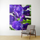 Lila Iris-Blume Wandteppich (Beispiel)