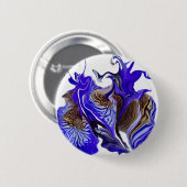 Lila Iris Blume Wirbel Button (Vorne & Hinten)