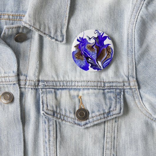 Lila Iris Blume Wirbel Button (Beispiel)