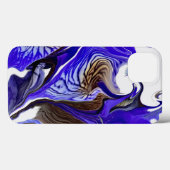 Lila Iris Blume Wirbel Case-Mate iPhone Hülle (Rückseite (Horizontal))