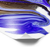 Lila Iris Blume Wirbel Fotodruck (Ecke)