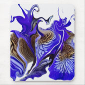 Lila Iris Blume Wirbel Mousepad (Vorne)