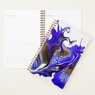 Lila Iris Blume Wirbel Planer