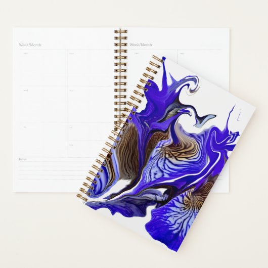 Lila Iris Blume Wirbel Planer (Anzeige)