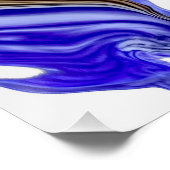 Lila Iris Blume Wirbel Poster (Ecke)