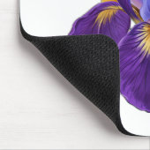 Lila Iris-Blumen-Aquarell-Botanik-Blumenkunst Mousepad (Ecke)