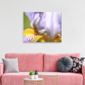 Lila Iris-Blumenfotografie Leinwanddruck (Insitu (Wohnzimmer))