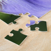 Lila Iris-Blumenfotografie Puzzle (Seite)