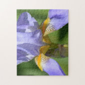 Lila Iris-Blumenfotografie Puzzle (Vertikal)