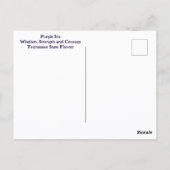 Lila Iris Botanical Floral Fotografisch Postkarte (Rückseite)