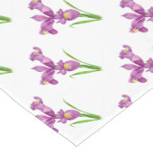 Lila Iris Botanische Blumenart Kurzer Tischläufer (Ecke)