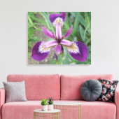 Lila Iris Canvas Print Leinwanddruck (Insitu (Wohnzimmer))