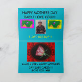 Lila Iris Closeup Mütter Tageskarte Karte (Innenseite)