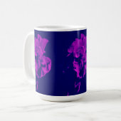 Lila Iris-Cup Kaffeetasse (Vorderseite Links)