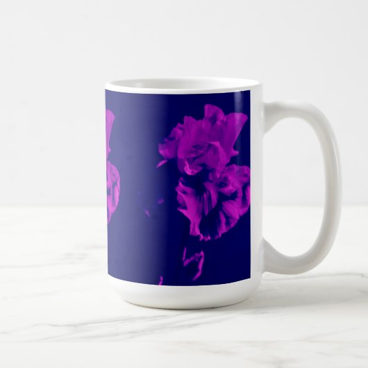 Lila Iris-Cup Kaffeetasse (Rechts)