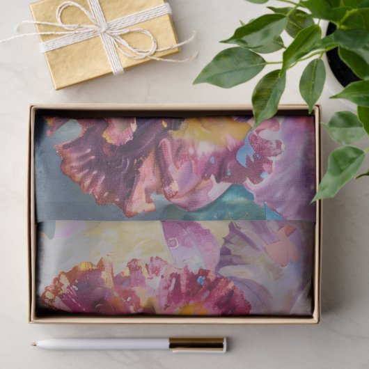 lila Iris-Dekodierung Seidenpapier (Geschenk)