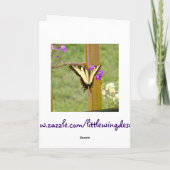 Lila Iris der Mutter Tages Karte (Rückseite)