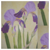 Lila Iris durch bbillips Stoff (Nahaufnahme)