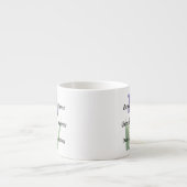 Lila Iris Espressotasse (Vorderseite)