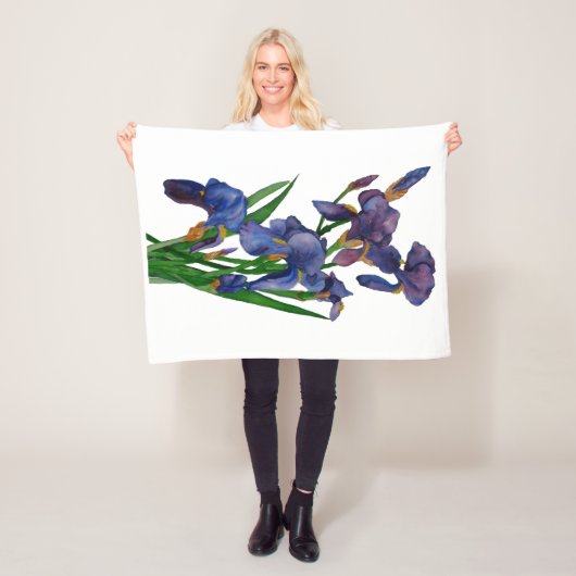 Lila Iris Fleecy Blanket Fleecedecke (Beispiel)