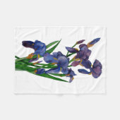 Lila Iris Fleecy Blanket Fleecedecke (Vorderseite (Horizontal))
