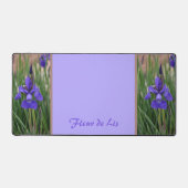 Lila Iris Floral Botanical Fotographic Lilac Schreibtischunterlage (Vorderseite)