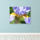 Lila Iris Floralphotography Leinwanddruck (Insitu (Holzboden))