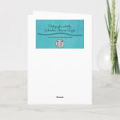 Lila Iris Flower Garden Art Note Card Karte (Rückseite)